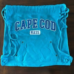Blue Cape Cod Mass Hoodie Backpack - Cuffys